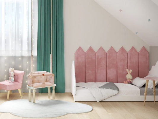 Kárpitozott falipanel "Kerítés"-Light Gray