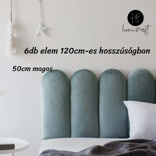 Safira bársony lekerekített falipanel