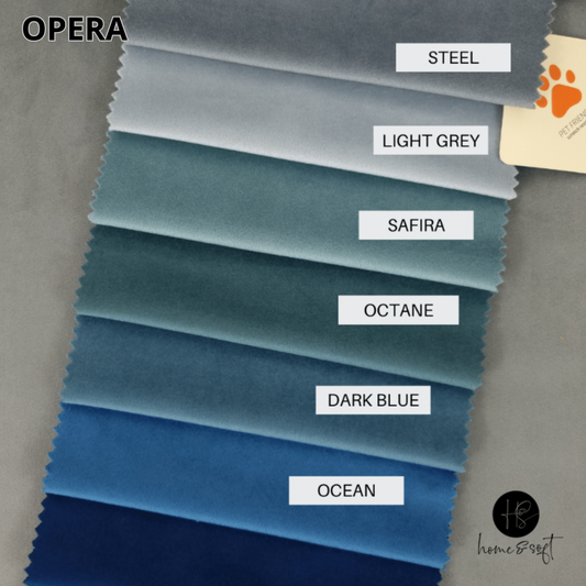 Safira bársony lekerekített falipanel